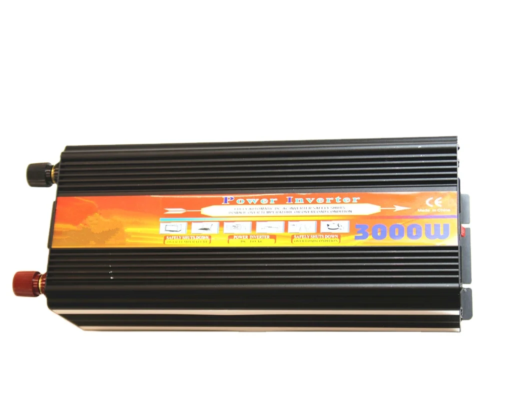High Quality 3000W 6000W 12V 24V 110V 230V 240V DC/AC Modified Sine Wave Power Inverter with LCD Display