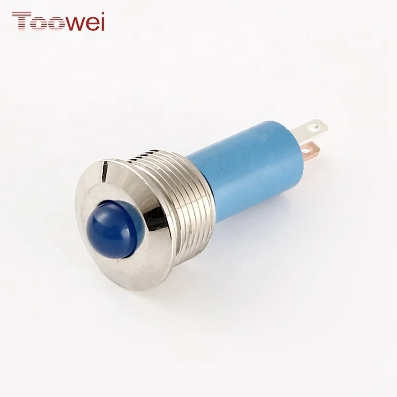 tractor pilot 16mm ip67 waterproof alarm indicator light turn signal indicator led light motorcycle