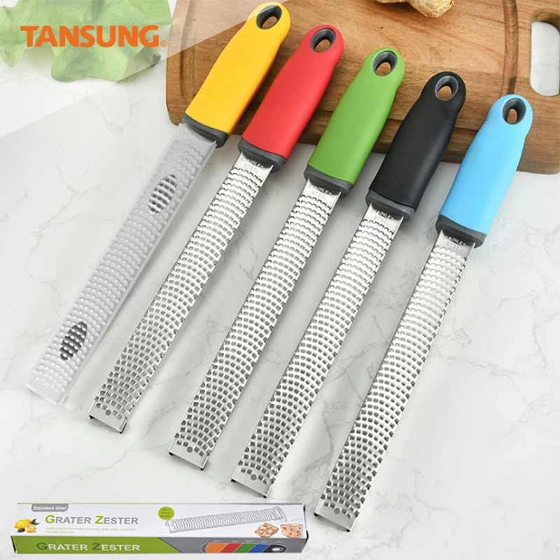 Lemon Zester & Cheese Grater, Professional Zesting tool Razor-Sharp Stainless Steel Blade Protective cover