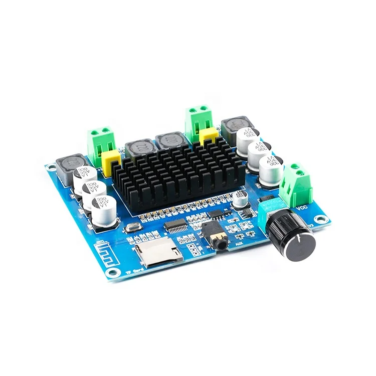 New & Original 2X100W With AUX High-power Dual-channel Audio BT 5.0 Digital Power Amplifier TDA7498 XH-A105