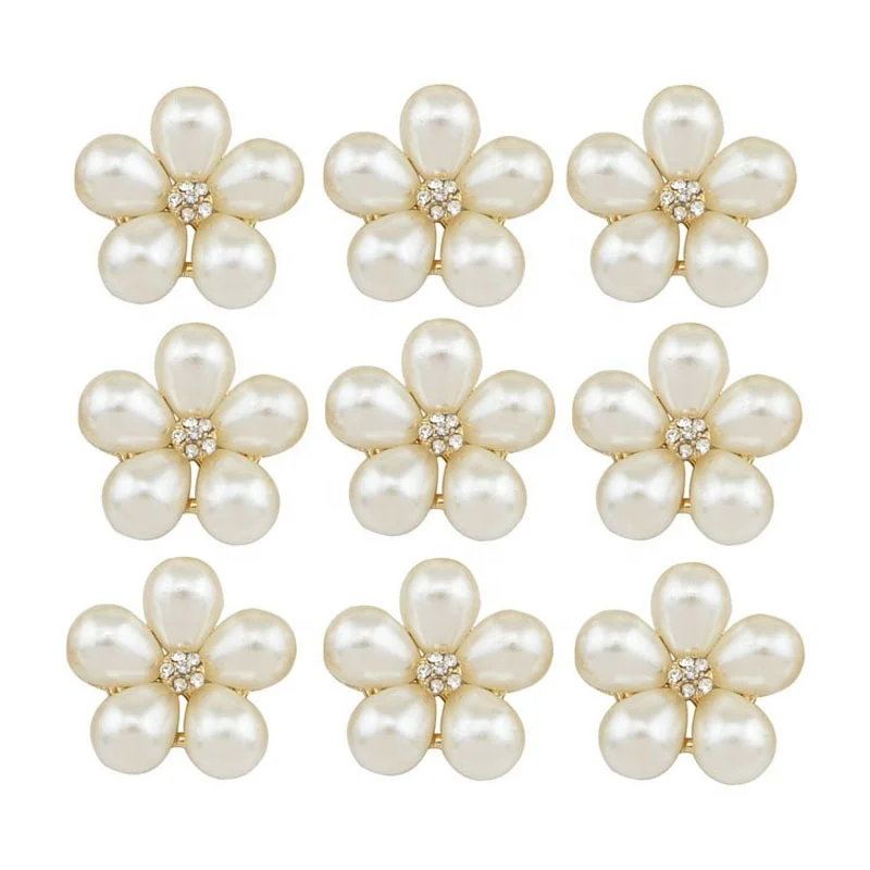 Женская заколка с кристаллами и жемчугом, зажим для волос с цветком, заколка для волос, аксессуары, ювелирные изделия