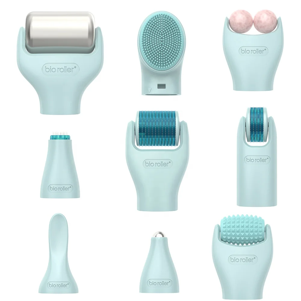 10 in 1 Derma Roller Kit G10 Skin Lifting Beauty Equipment Skin Cooling ice Roller Double Jade Massage Microneedle Skincare Tool