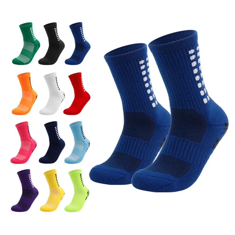 Wholesale Black Custom Brand Grip Sports Basketball Sock Anti-slip Breathable Soccer Socks