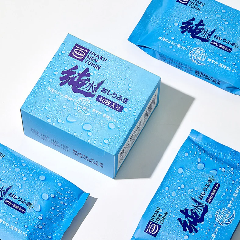 Female Flushable Non-woven Wipes Women Body Cleaning Intimate Wipes Disinfection Wet Toilet Paper Individually Packaged Wipes