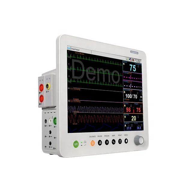 Multifunctional modular plug-in 17-inch touchscreen portable multi-parameter patient monitor