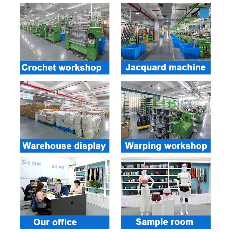 Factory Wholesale Computer Jacquard Elastic Band Poly Amide English Letter Color Elastic Webbing