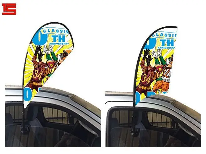 
Promotional usage Advertising exhibition event outdoor flying car used Feather Flag Flying Beach Flag 