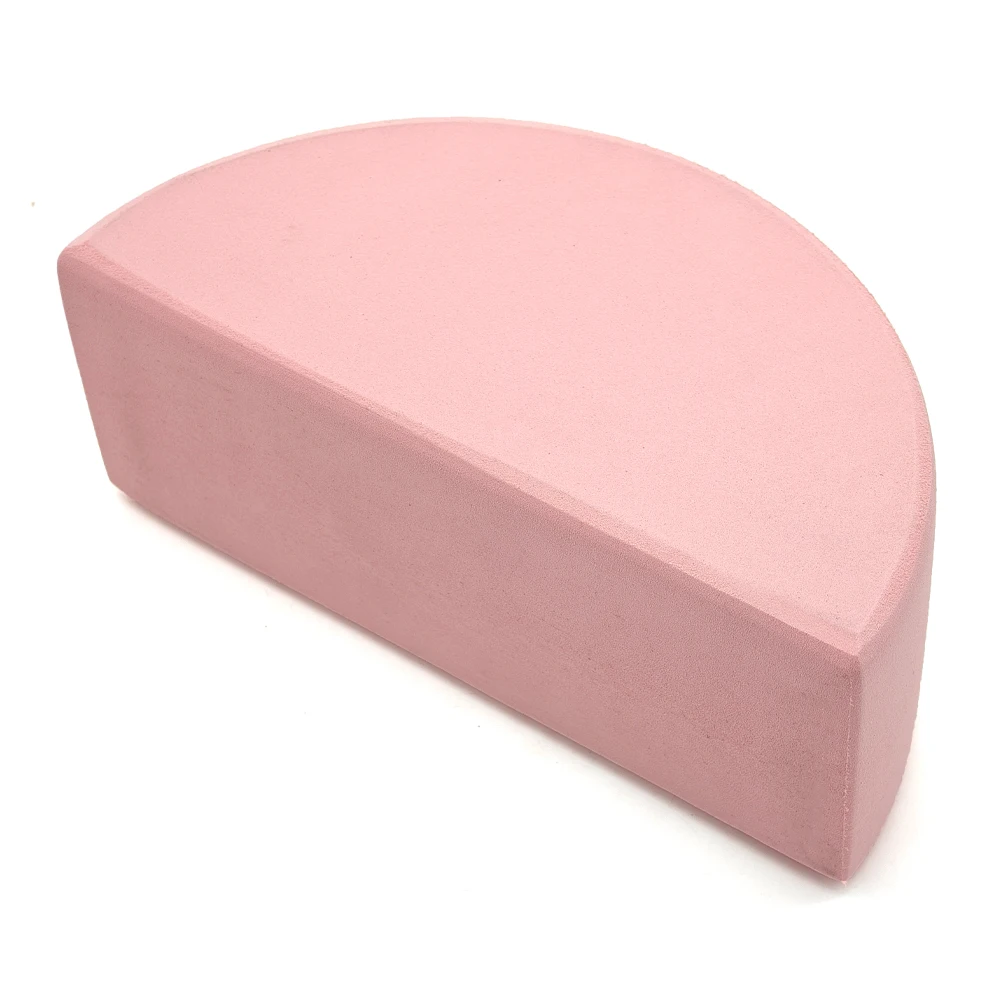 Custom Logo Light Weight EVA Yoga Arc Block Bricks High Density EVA Foam Semicircle Yoga Blocks