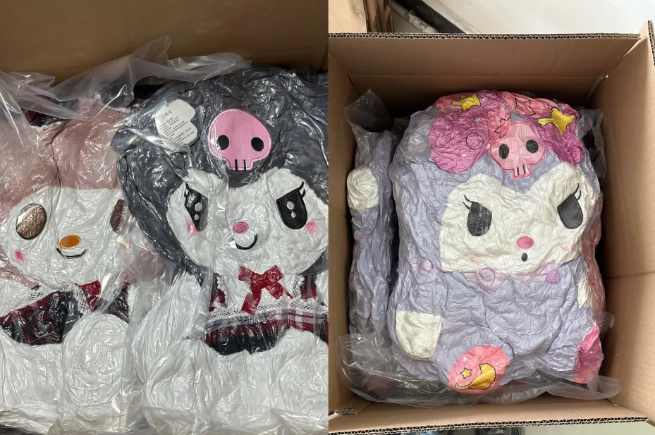 Promotion Gift Double Side Sanrioo Anime Small Kuromi Pendant Key Chain Kawaii Accessories Halloween Christmas Acrylic Keychains