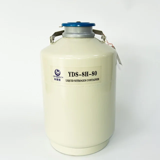 High Quality YDH-8 8L Container Liquid Nitrogen Container/ Dewar/ Tank cryo express dry shippers for Cow Artificial Insemination
