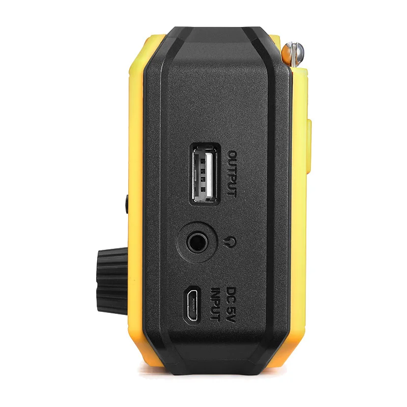 Solar hand radio led flashlight multifunctional emergency flashlight generator with radio