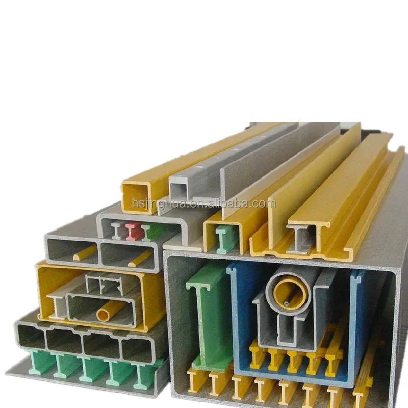 Customized Pultrusion FRP Fiberglass Profiles Manufacturer FRP U Beams Channel Profiles