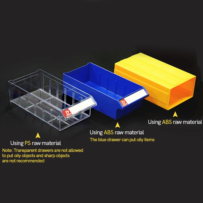 LEADLOONG F7 320*160*85MM Yellow Color | Wall-mounted Parts Box Combined Drawers Type Component ToolBox Building Blocks Screw