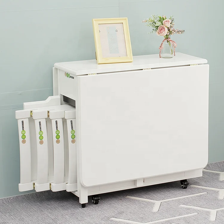 Gcon most popular in the world small saving space living furniture philippine dining table and chairs set foldable dining table