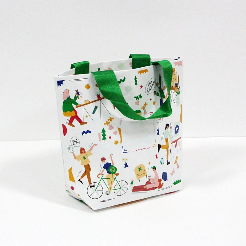 Custom Print Eco Friendly Promotional Reusable Supermarket, Grocery Carry Fabric Woven Shopping Tote Bags/
