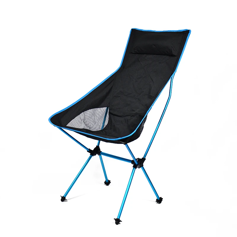 Factory Direct Sale Outdoor Camping High Back Foldable Moon Chair for Hiking