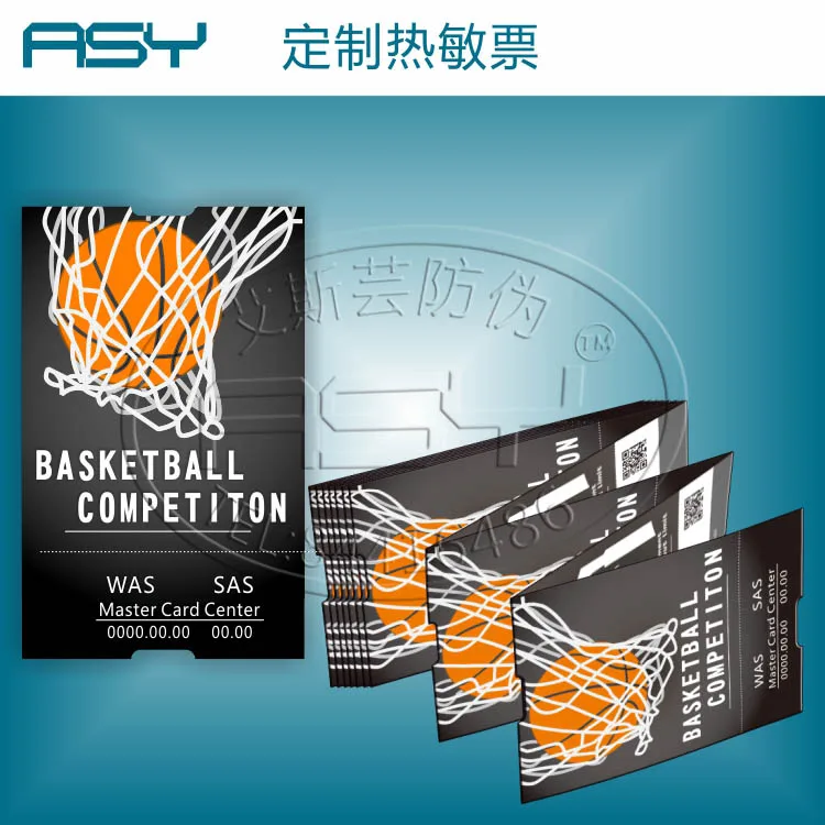 
Wholesale custom printing Thermal paper casino bingo action lottery tickets 