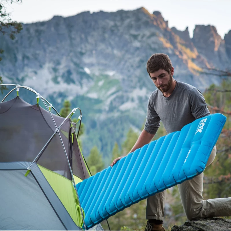 Single Size Camping Air Mattress Inflatable Bed Blow Up Lightweight Sleeping