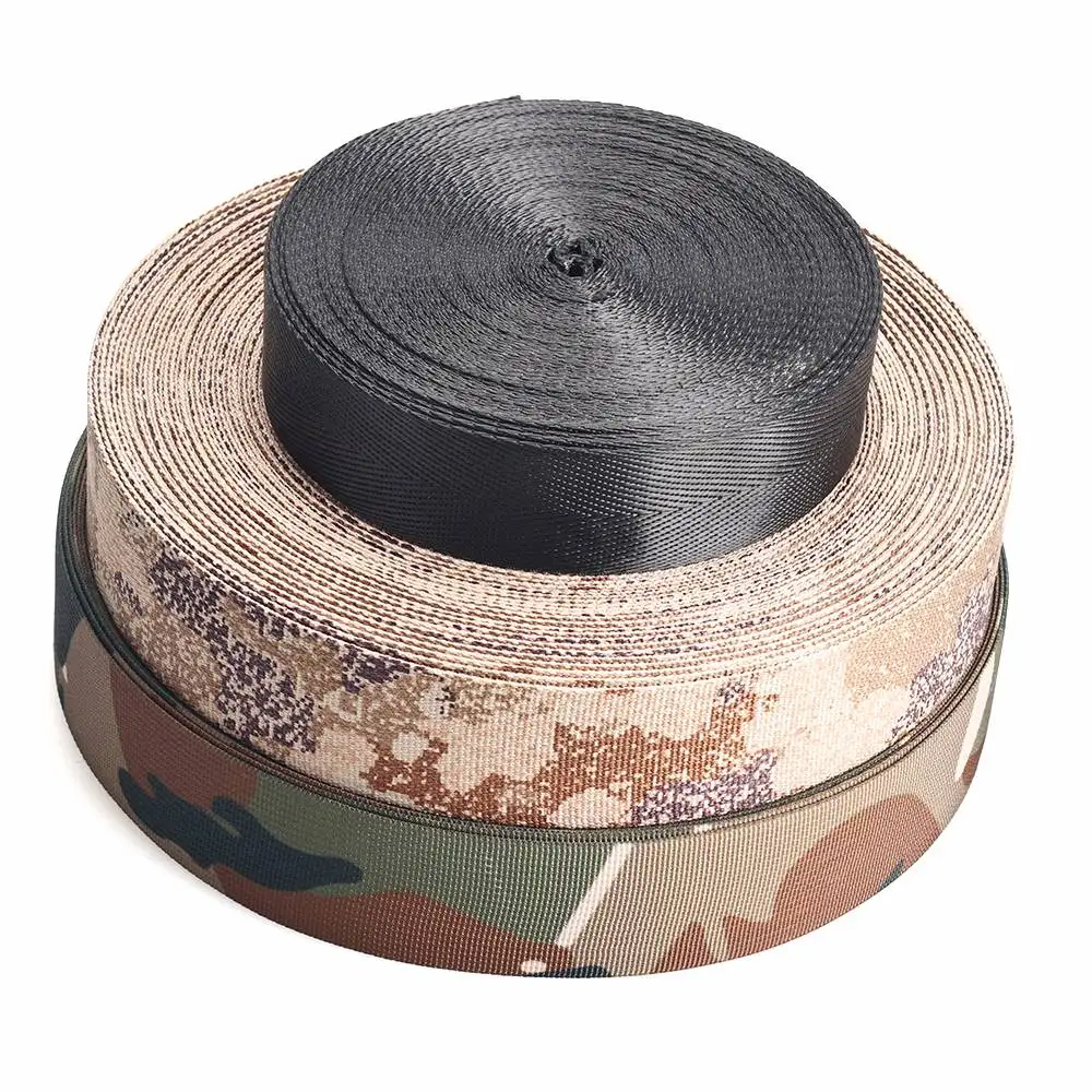 Wholesale Hot Style Molle Custom Camo Strap Black Nylon Webbing