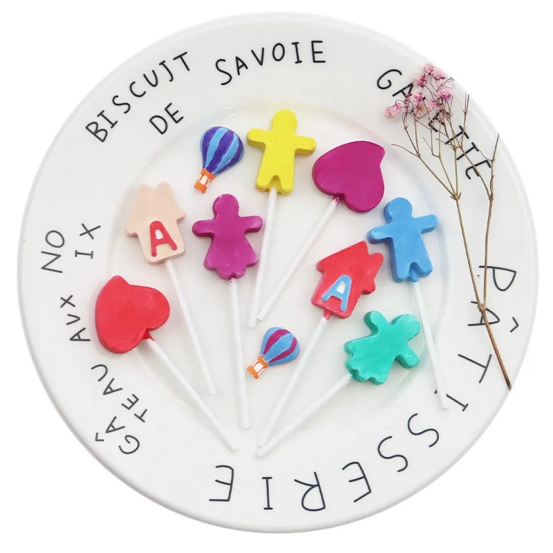 8 holes food grade various shapes silicone Lollipop Candy Chocolate cake mould diy candy mold lollipop mold Christmas tools