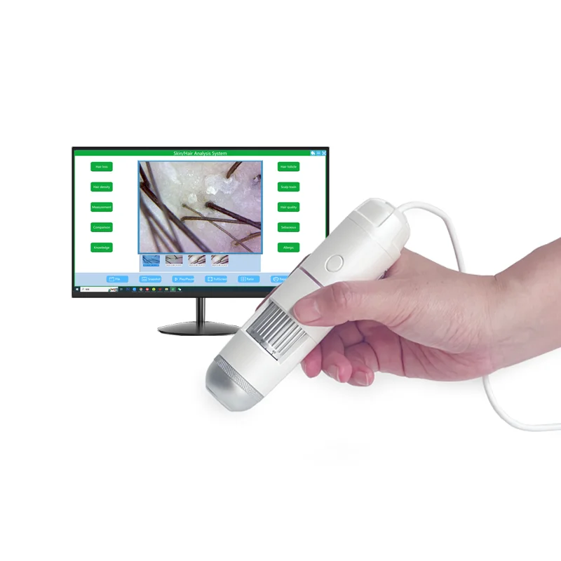 Подключающая USB машина для анализа фолликулов волос и кожи головы