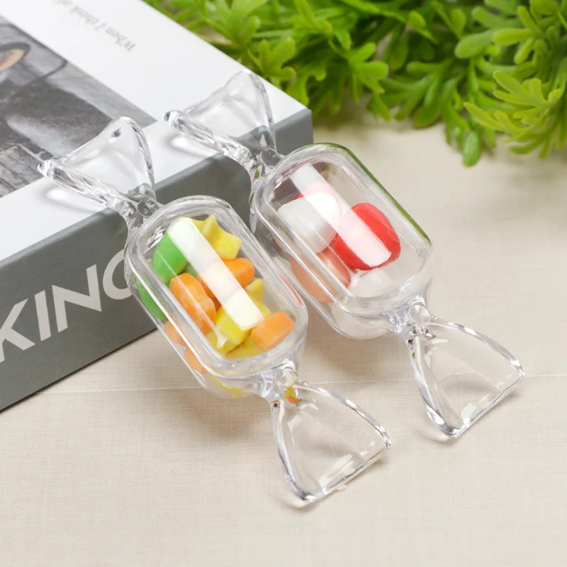 TS Creative Design Portable Mini Ornaments Storage Box Colorful Small Jewelry Box Wedding Gifts Plastic Candy Box