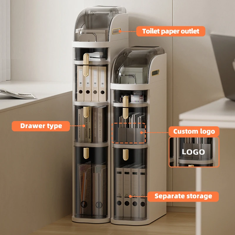 Wannuo Ultra-Narrow Slit Storage Drawers Bathroom Multi-Layer Plastic Storage Cabinet Large Capacity Plastic Storage Drawers
