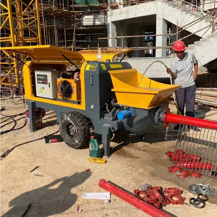Price Of Concrete Boom Pump Stationary Electric Pumps Mini Concrete Pump Diesel CONCRETE PUMPS