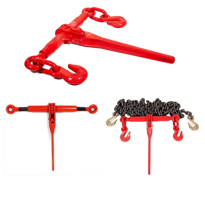 Load Binder with Grab Hooks Ratchet Tie down straps drop-forged steel cargo securement trailers trucks tools
