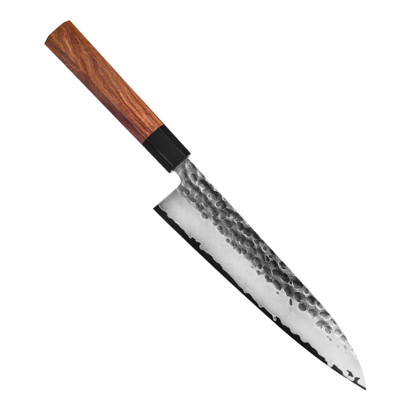 New Arrival 210MM Black Forging Kitchen Gyuto Knife With Ebony wood handle High Quality Chef Knife Kitchen knife