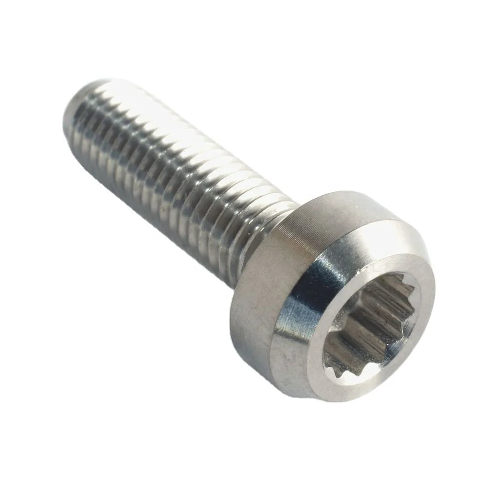 Ti6Al4V Grade 5 Titanium Hardware Stock Size M7 x 32mm Titanium Split Rim Bolts for BBS Wheels