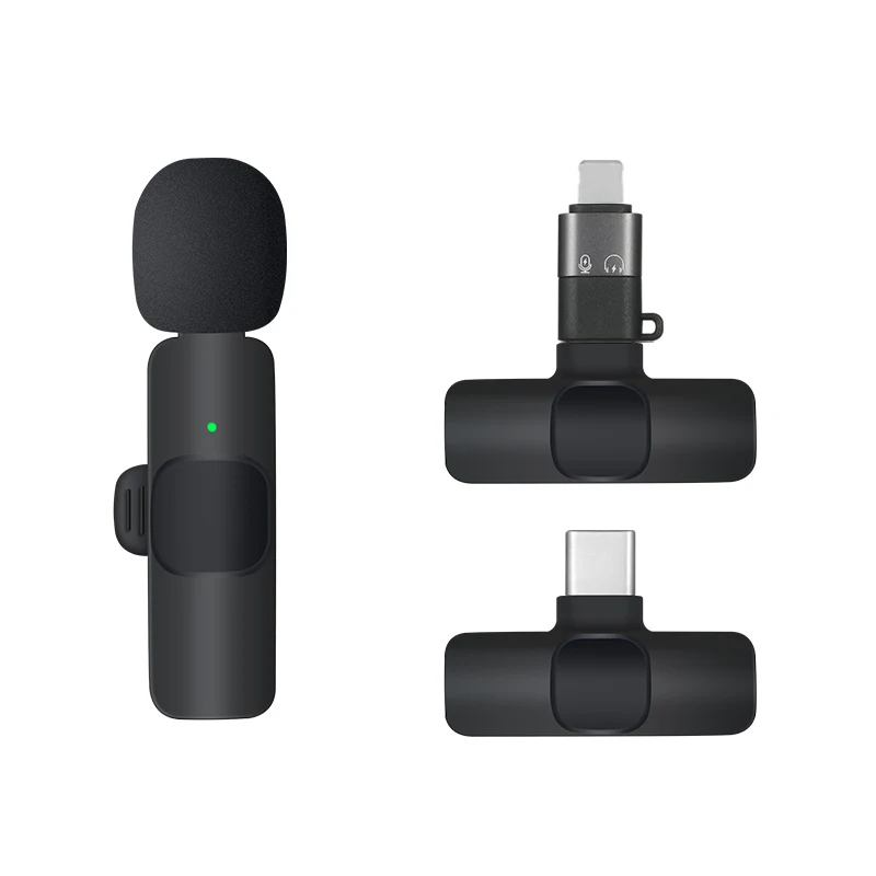 2.4ghz Wireless Lavalier Microphone CE OEM Mic for Singing K8 wireless clip mic for iphone