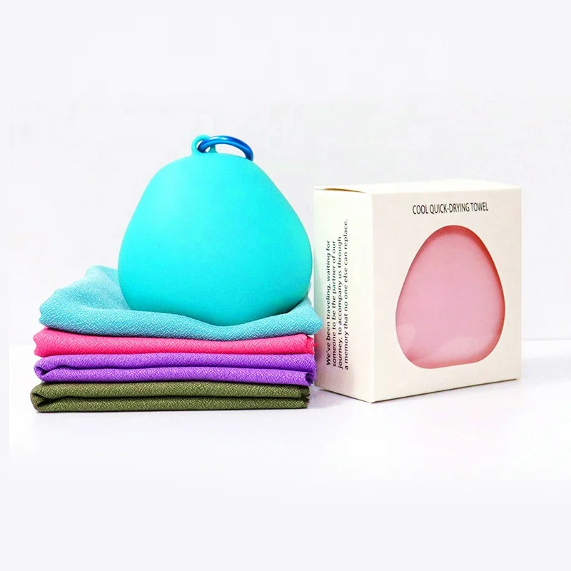 Wholesale Lightweight Microfiber Quick Dry Ice Cold Cool Sport Towel Instant Microfibre Quick-Drying Beach Towels