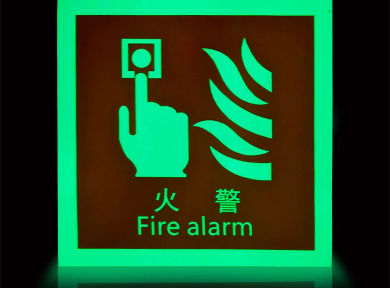 IMO Compliant Fluorescent Ship Label Luminous and Self-Luminous Flame Retardant Traffic Warning Label