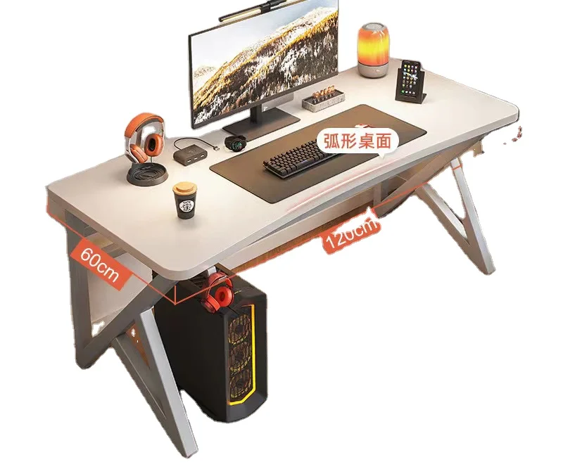 Modern simple office desk Home desktop computer gaming desk Student study desk