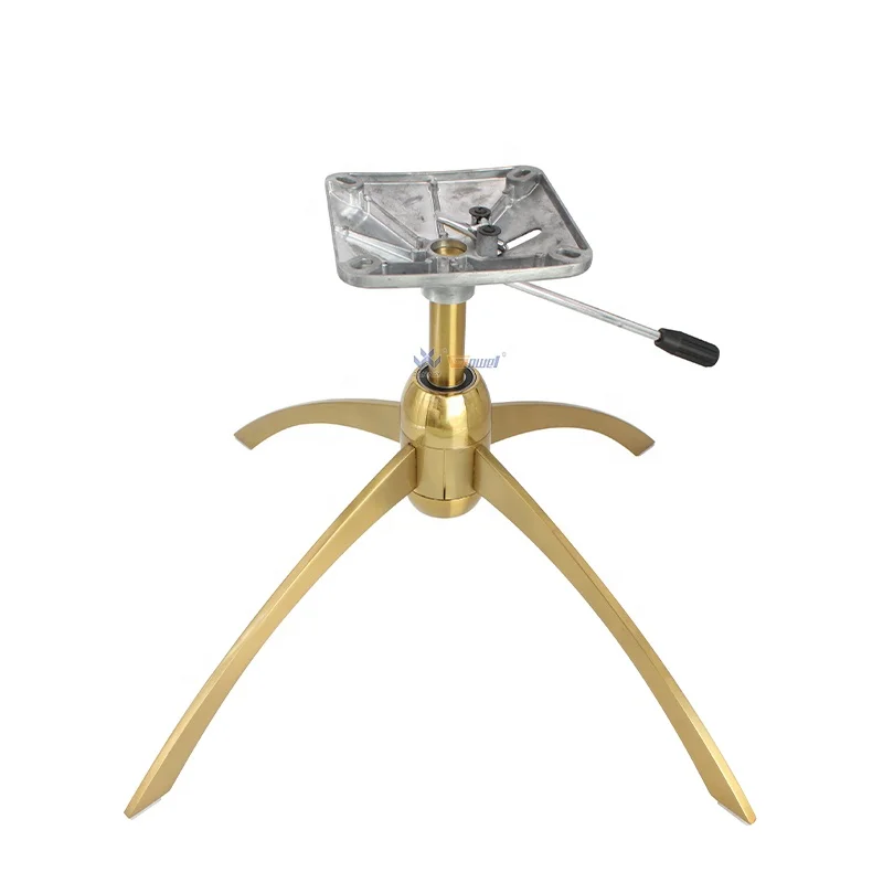 Wholesale practical standard furniture fittings accessories manufacturer gold chair 4 arms star base