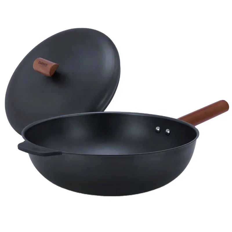 
China Manufacturer Top quality traditional chinese industrial cast iron cooking wok 