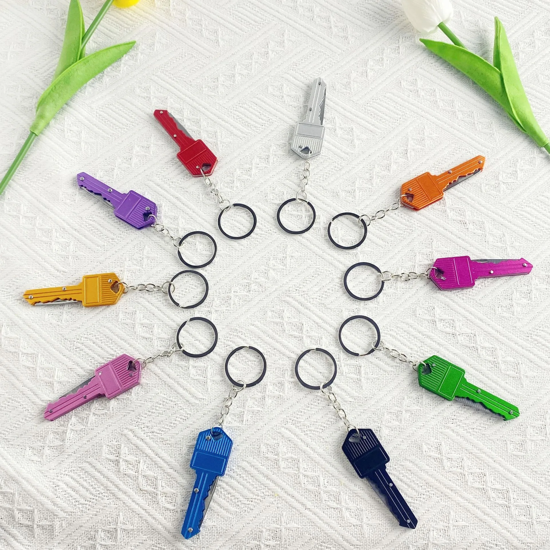 Safe Box Opener  Key-shaped Safe Package Opener For Everyday Carry with Finger Protection Fits Perfectly on Keychain