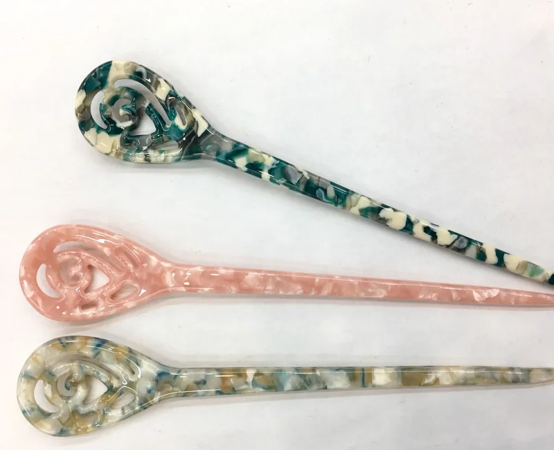 
cellulose acetate hair stick fashion hair accessories plastic stick 