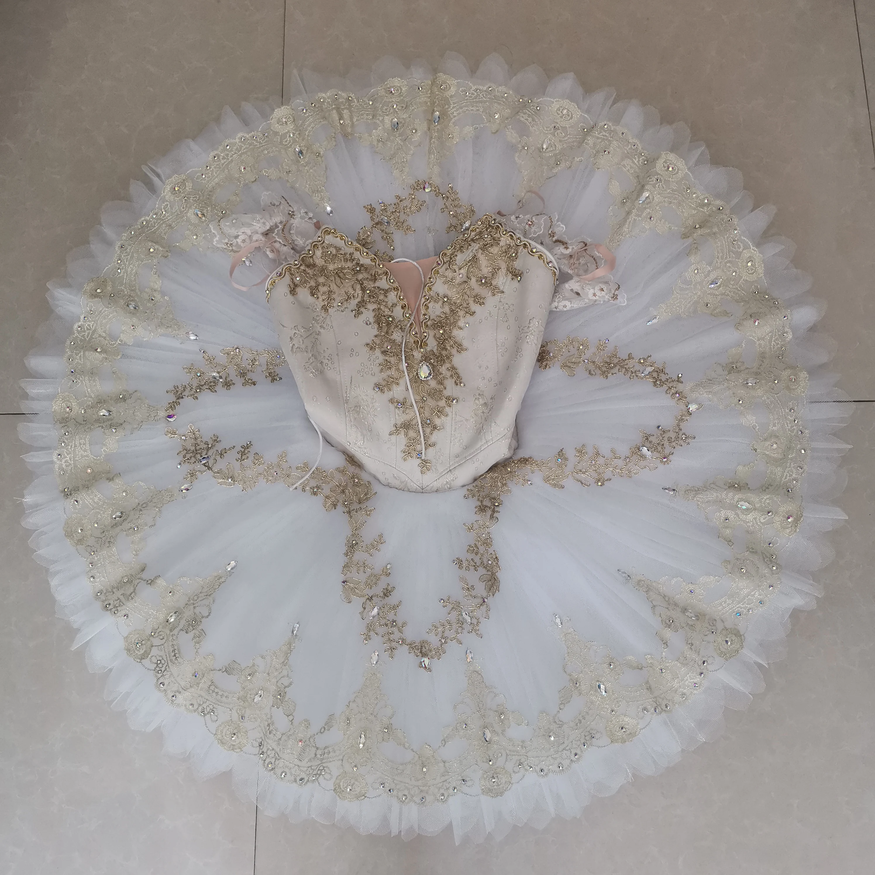 Professional High Quality 12 Layers Custom Size Kids Girls Women Adult Performance Wear Blue Pink Pancake Ballet Tutu