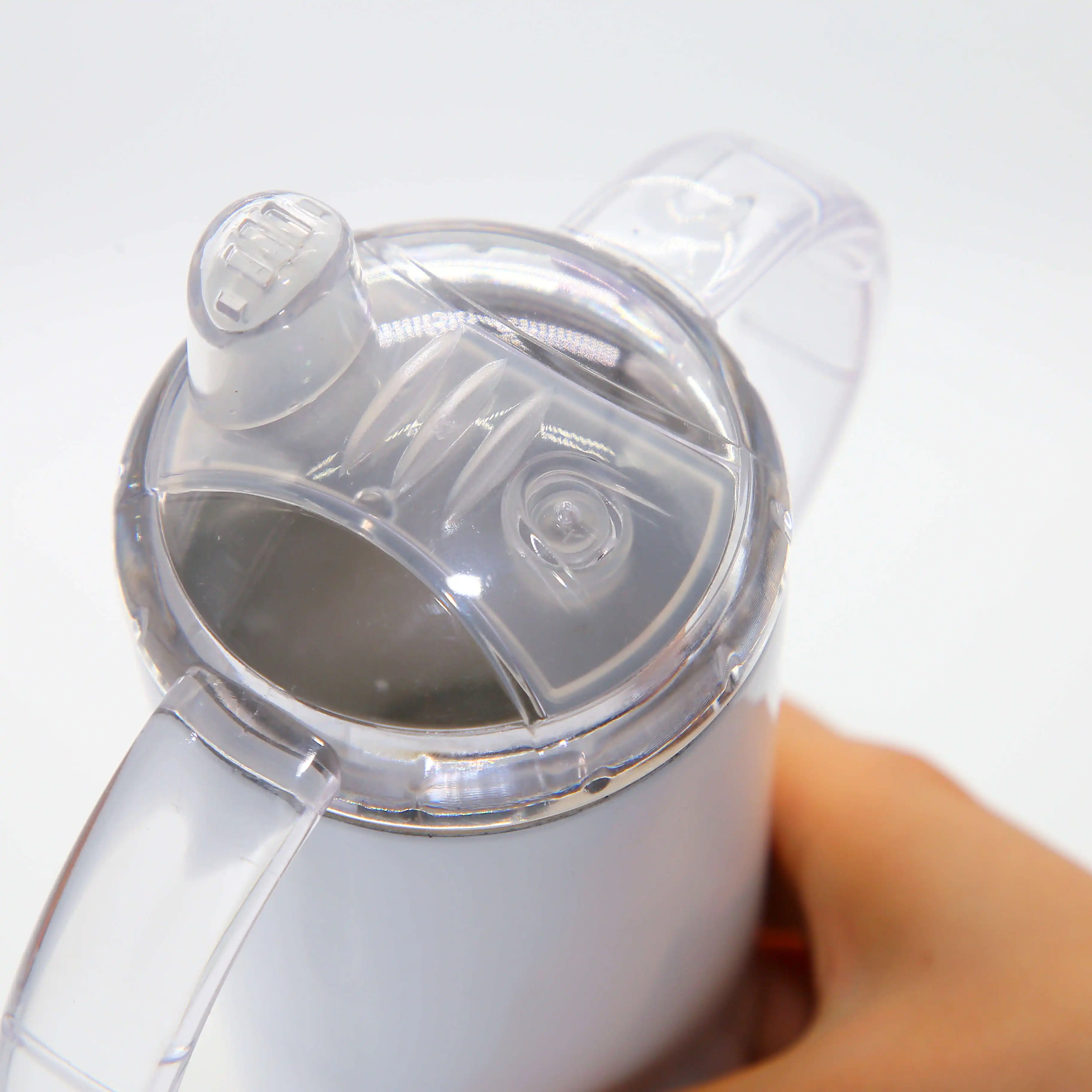 Amazon hot sale US Warehouse 12oz Stainless Steel Straight Sublimation Sippy Cups  Baby Tumbler with Sippy Lid and flat lid