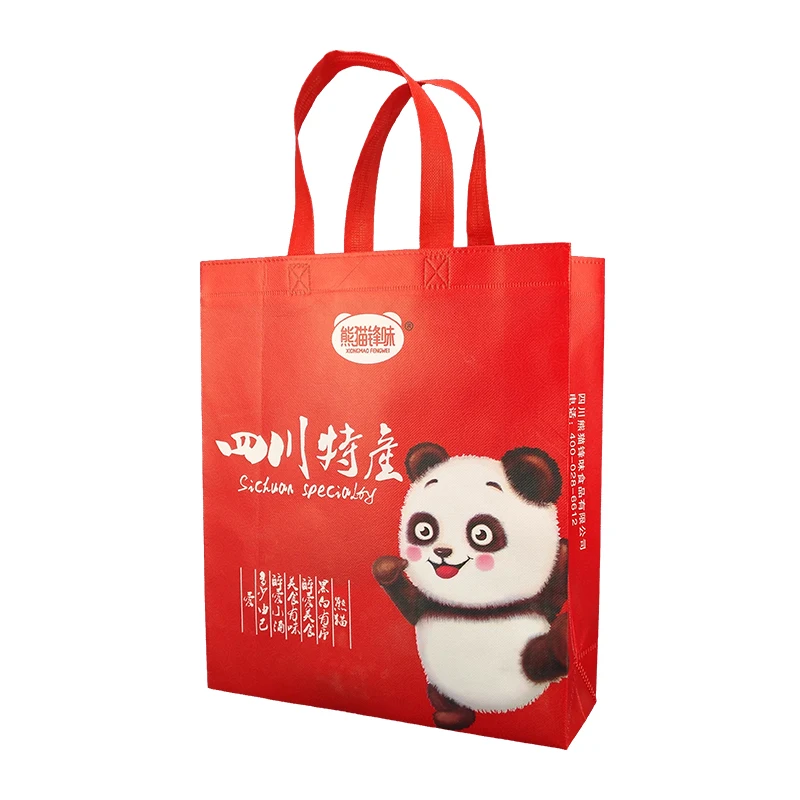 Tote bag custom clothing gift bags mixed colors with handle reusable laminated big pp non woven tote eco friendly shopping bag