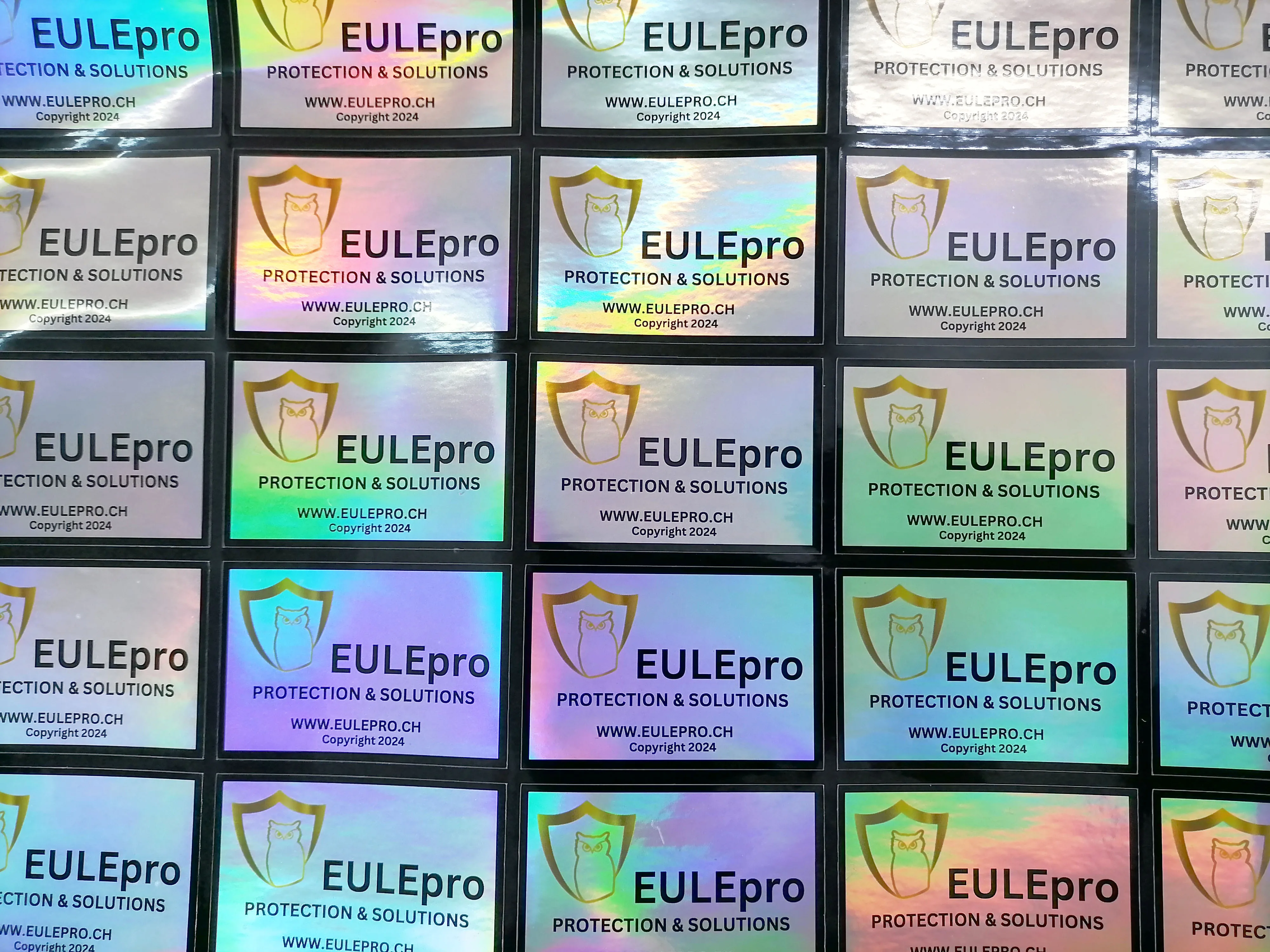 Laser Sticker Labels Can Be Cut Into Various Shapes and logo Names Can Be Customized