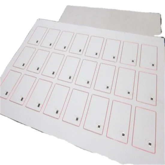 Layout RFID Inlay Material for plastic IC ID Smart Card lamination