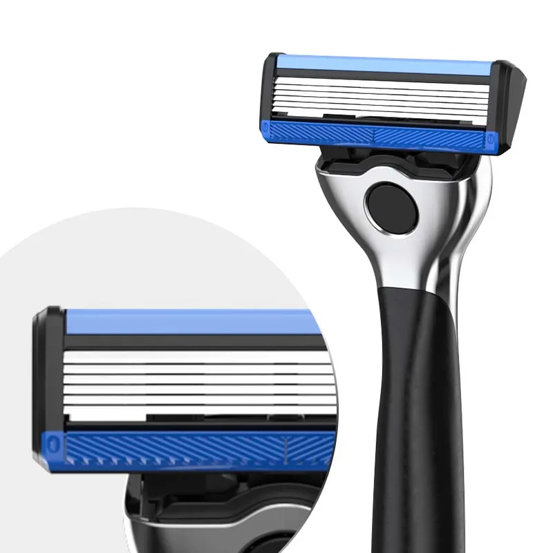 Wholesale Safety Razor Good Quality 6+1 Blade Razor Customized Replaceable Razor For Body