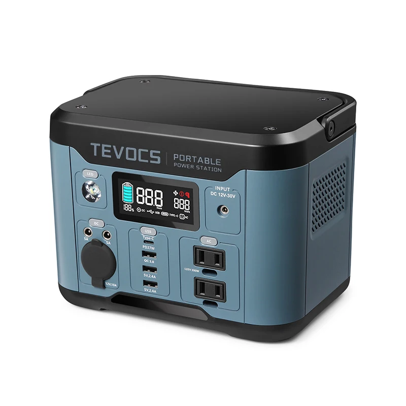 Индивидуальные tevocs аккумуляторной батареи солнечный генератор 300w банк переменного тока 220v 110v 120v с pd 60 Вт 578wh 24 v dc