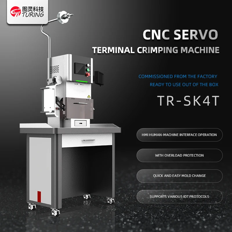 TR-SK4T 4T CNC Servo Terminal Crimping Machine/ 0.5-35mm2  New Energy Wiring Harness Crimper Machine