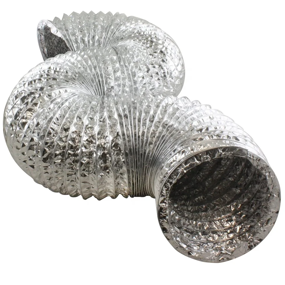 hvac system industrial ventilation 8 inch aluminum flexible air ducting