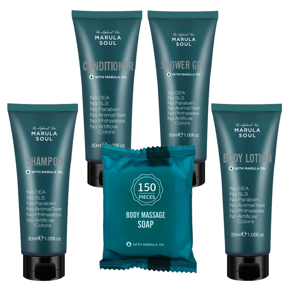 In Stock Marula Soul Hotel Toilet Bath Sets Hotel Bathroom Guest Room Toiletries Amenities 5-Piece Set