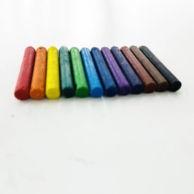 Bulk Selling Cheap Price Cute 12 Colors Mini Crayons for School Children Drawing and Sketching
